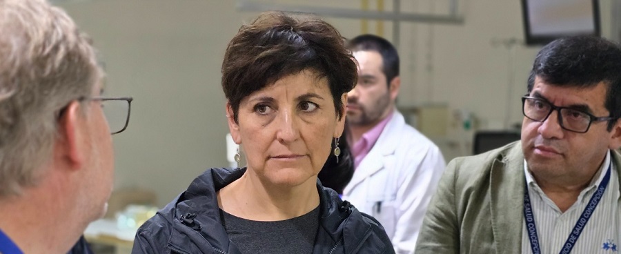 Imagen Ministra de Salud visitó al HGGB tras los incendios forestales