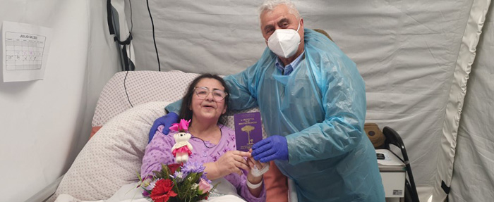Imagen Paciente terminal cumplió su deseo de casarse