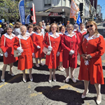 Imagen Agrupaciones HGGB desfilaron en aniversario de nuestra ciudad