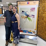 Imagen Pinturas de pacientes oncopediátricos emociona en la UdeC