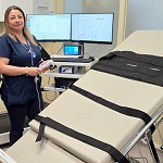 Imagen Instalaron camilla para testear afecciones cardíacas